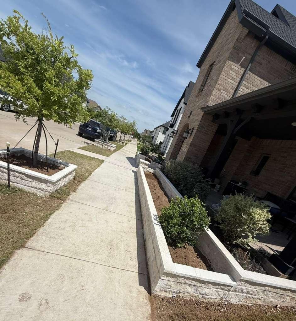Outdoor landscaping project by OCC Stone